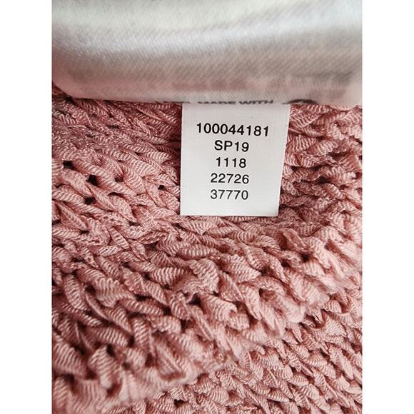 NEW Style&Co Scoop Neck Sweater Size XXL 2X Pink Tonal Color Block Open Stitch - Picture 8 of 11